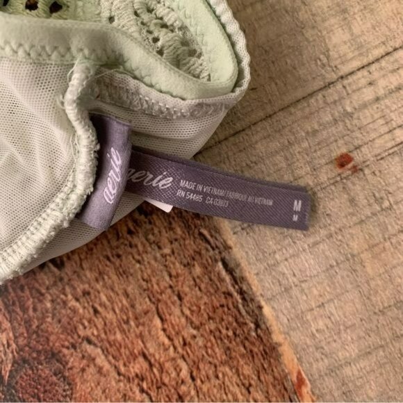 Aerie womens size medium light green lace bralette - Picture 4 of 6